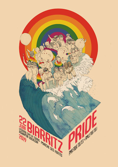 affiche Biarritz Pride 2019