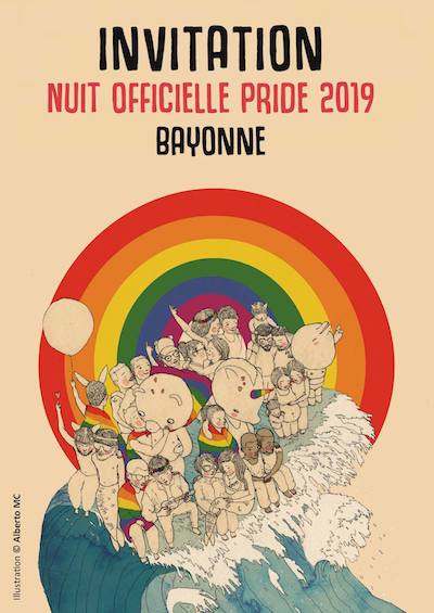 affiche soirée officielle Pride Biarritz 2019