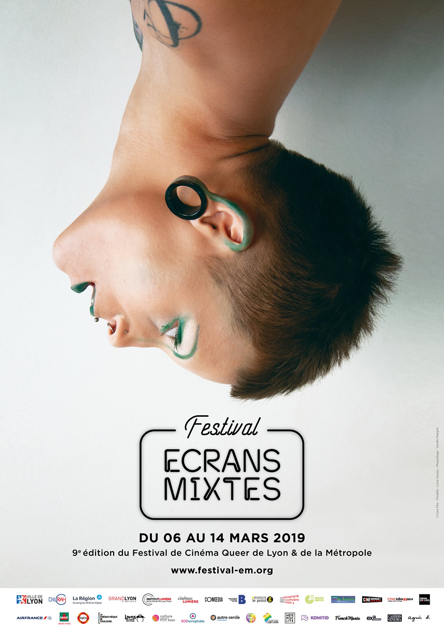 affiche du Festival Ecrans Mixtes Lyon 2019