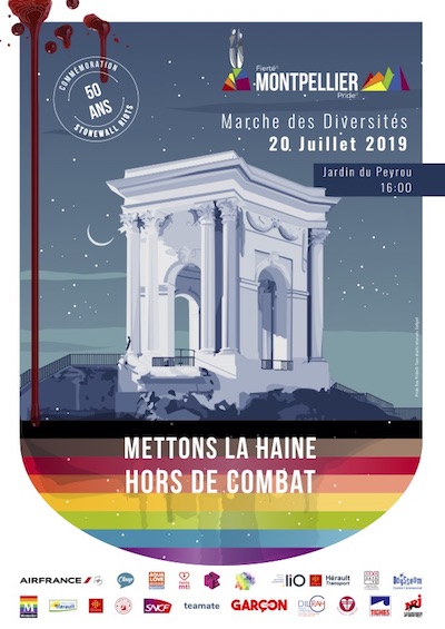 affiche Marche des Diversités Montpellier 2019