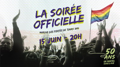 affiche soirée Marche des Fiertés Tours 2019