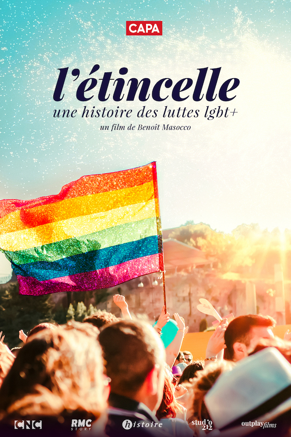 affiche « L'Etincelle, une histoire des luttes LGBT+ »
