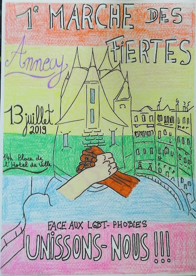 affiche Marche des Fiertés Annecy 2019