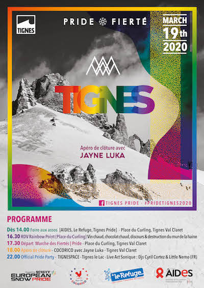 affiche Tignes Pride 2020