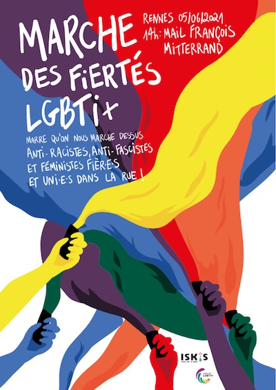 Marche des Fiertés LGBTI+ de Rennes 5/6/21