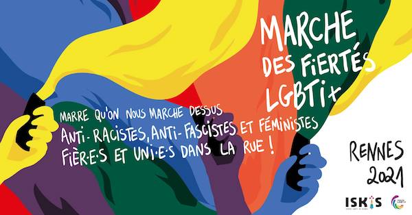 Marche des Fiertés LGBTI+ de Rennes 5/6/21