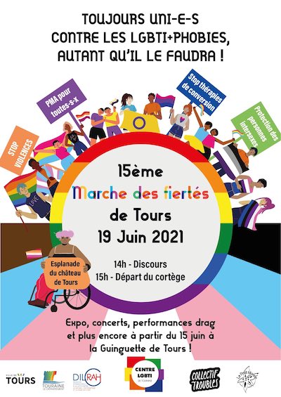 Marche des Fiertés de Tours 19/6/2021