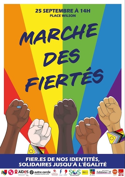 Affiche Marche des Fiertés Dijon 2021