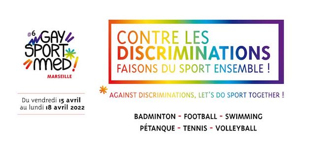 affiche tournoi gay sport med marseille 2022