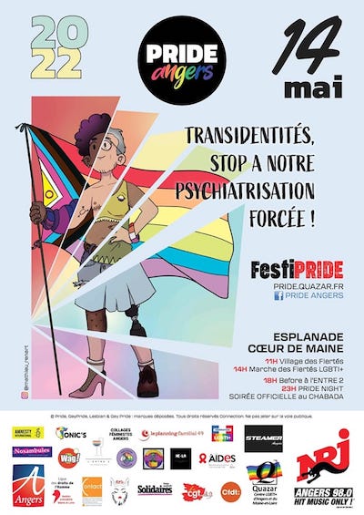 Affiche Pride Angers 2022