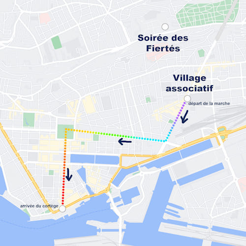 Parcours de la Marche des fietrés havraise 2022