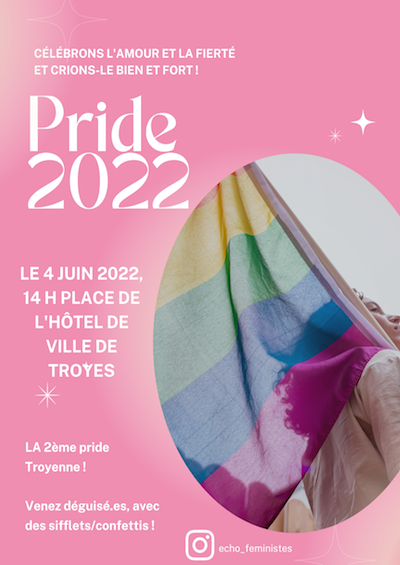 Affiche Pride de Troyes 2022
