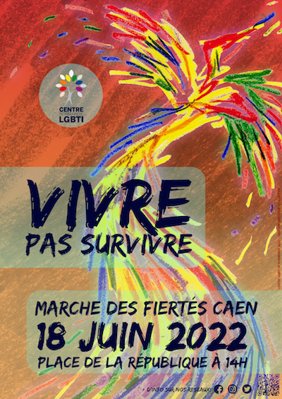 Affiche Pride Caen 2022