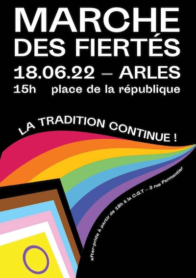 Affiche Marche des Fiertés Arles 2022