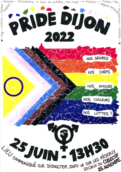 Affiche Pride de Dijon 2022
