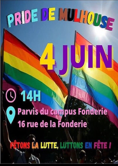 Affiche Pride Mulhouse 2022