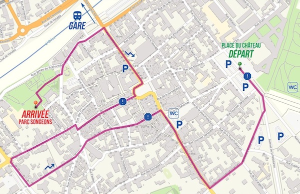 Parcours Marche des Fiertés Compiègne 2022