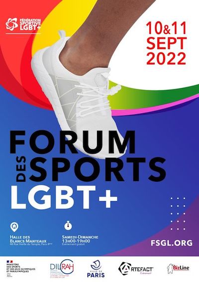 Affiche du forum de rentrée de la Fédération Sportive LGBT+ 2022