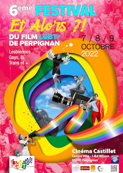Affiche du festival du film Lgbt+ de Perpignan 2022
