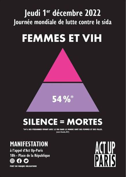 affiche de la manifestation journee mondiale de lutte contre le vih-sida 2022