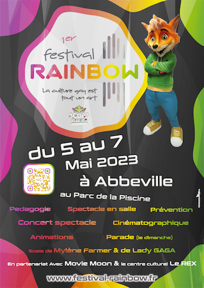 affiche du festival Rainbow Abbeville