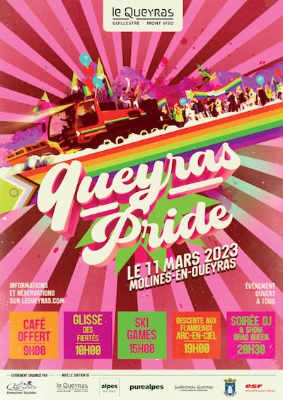 affiche de la Queyras Pride 2023