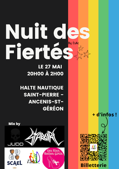 affiche nuit des fiertés Ancenis 2023