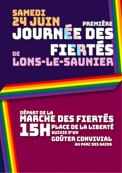 journée des fiertés Lons-le-Saunier 24/6/2023