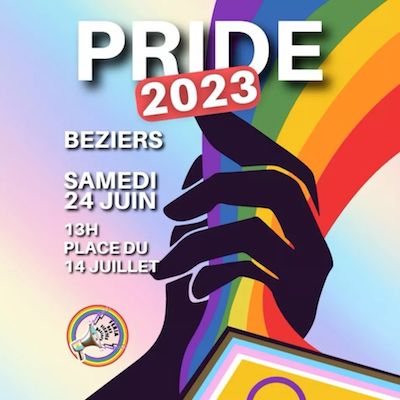 affiche pride Béziers 24/6/2023