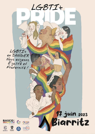 affiche Pride Biarritz 17/6/23