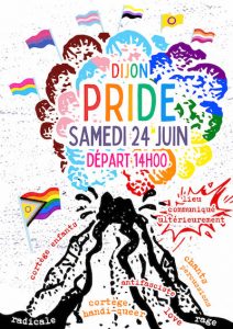 affiche Pride de Dijon 24/6/2023