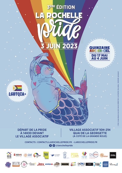 affiche Pride la Rochelle 3/6/2023