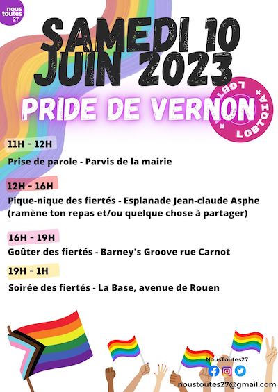 affiche Pride Vernon 2023