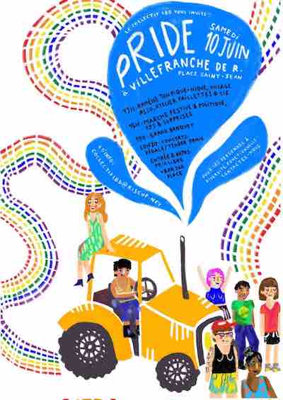 affiche Pride Villefranche de Rouergue 2023