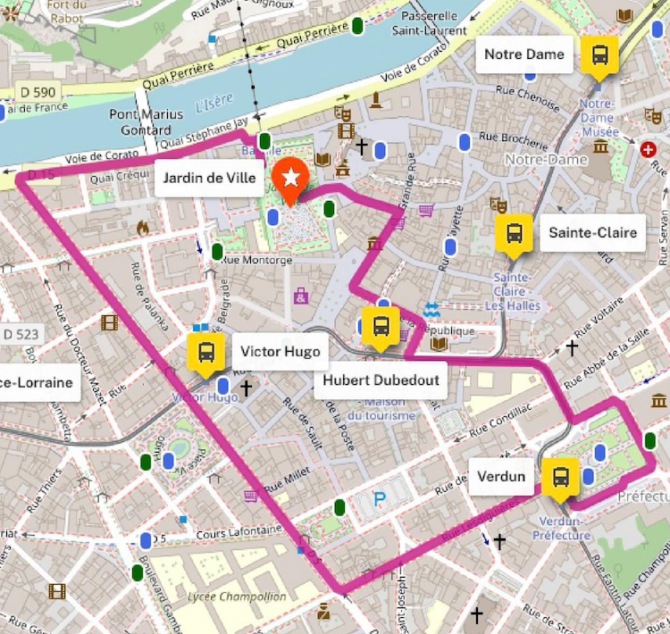 parcours marche des fiertes grenoble 2023