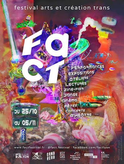 affiche du festival arts et création trans Lyon 2023