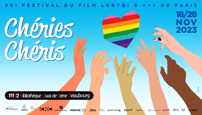 affiche du 29è festival de films LGBTQIA & +++ Chéries Chéris