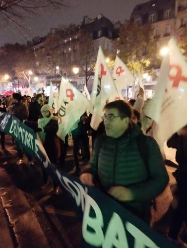 Manifestation d'Act up Paris à l'occasion de la Journée mondiale de lutte contre le sida le 1/12/2022