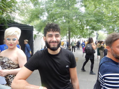 Jonas Ben Ahmed invité du podium de la Marche des Fiertés LGBT+ Paris 25/06/2022